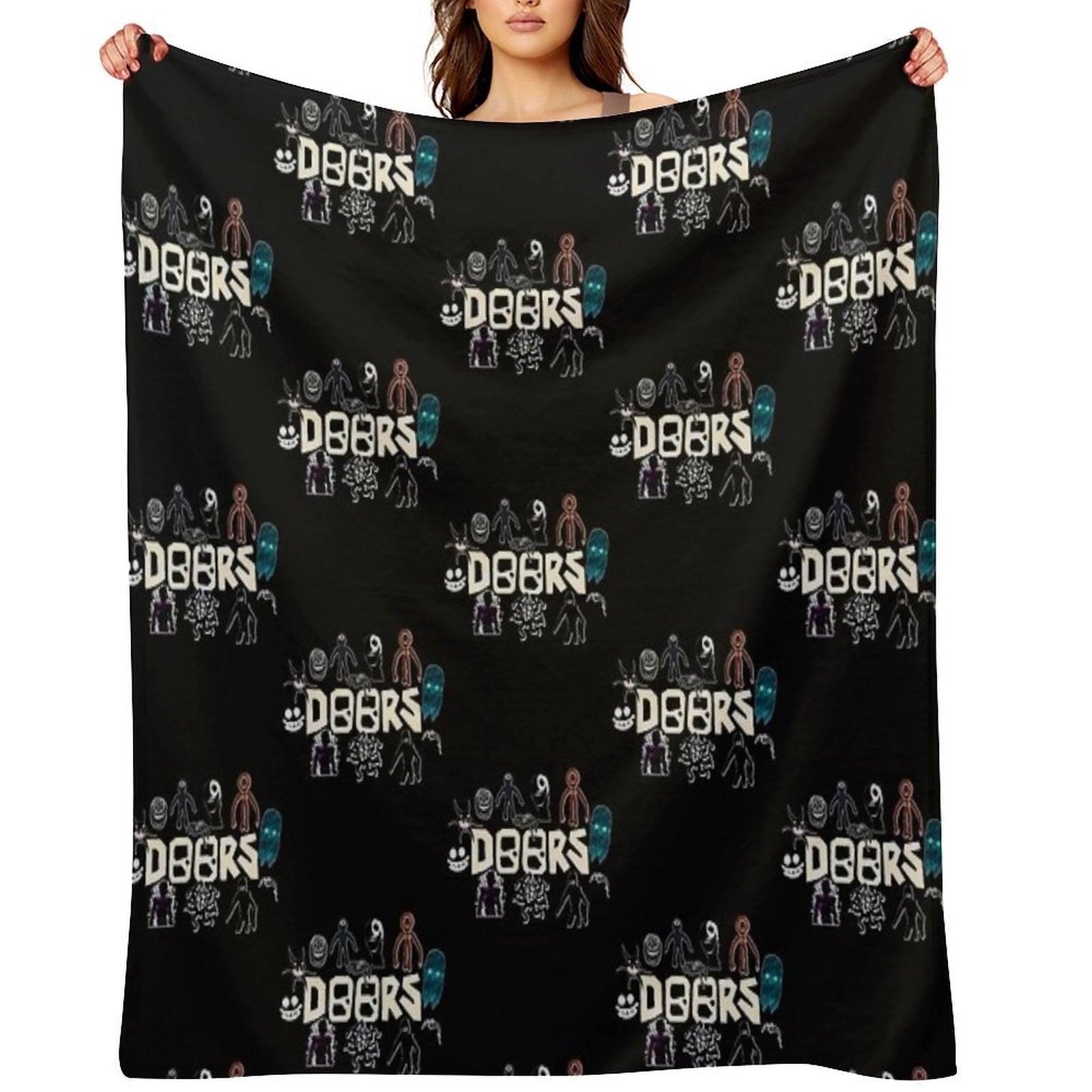 Christmas Gift. Roblox, Doors, Videogame, Monsters Throw Blanket
