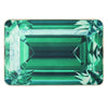 Colorful Gemstone Collection. Emerald Gem Hand-Painted Artwork Bath Mat