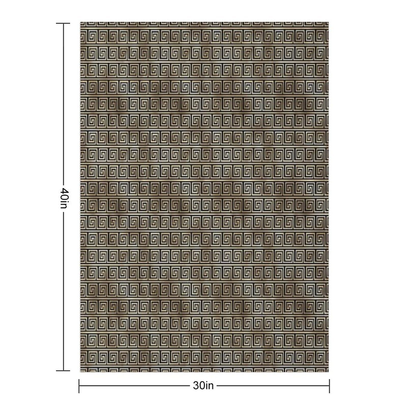 Art Deco Gold And Obsidian Cubed Pattern #1 Premium Throw Blanket