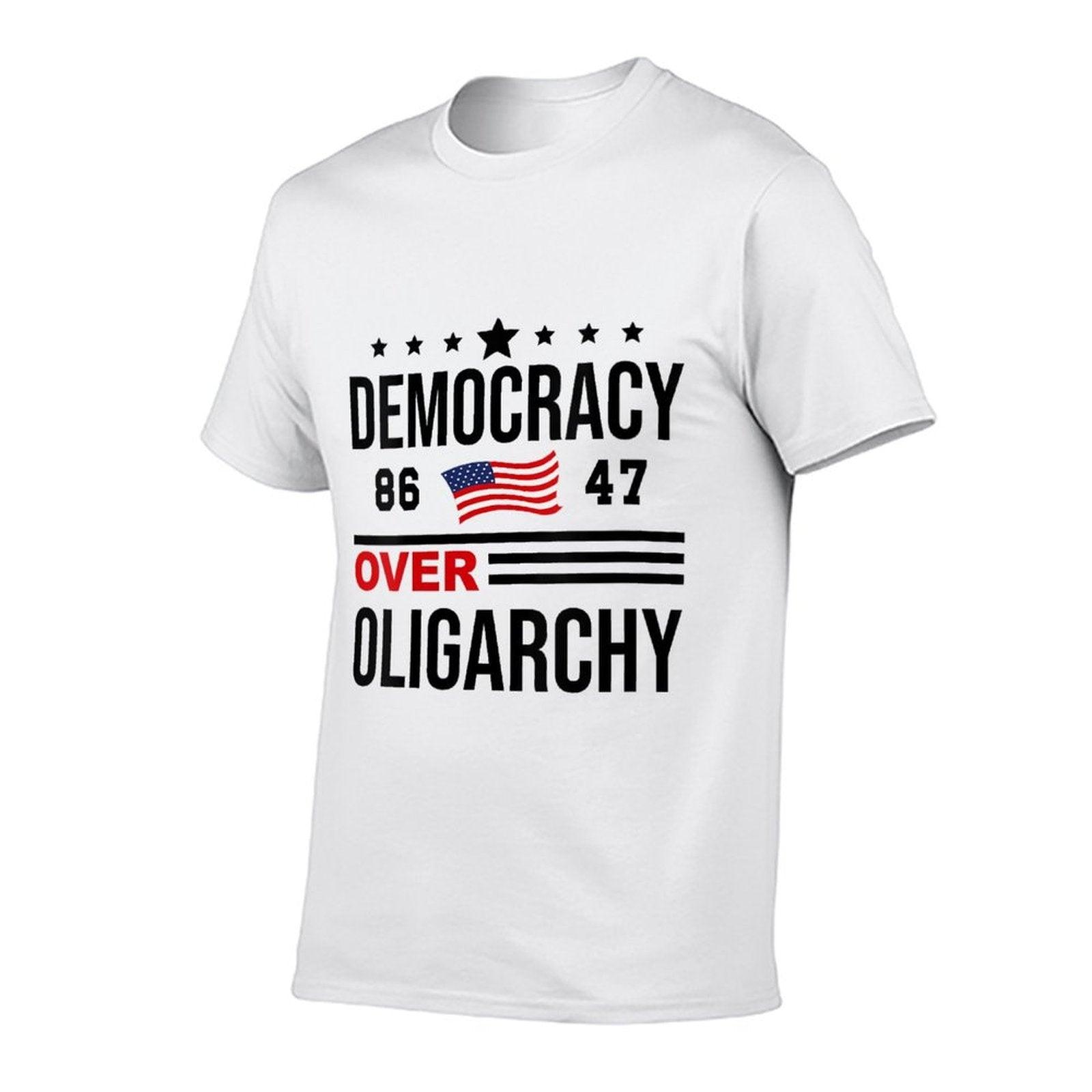 Womens Democracy Over Oligarchy No Oligarchs Fight Oligarchy  Wrinkle-resistant T-Shirt