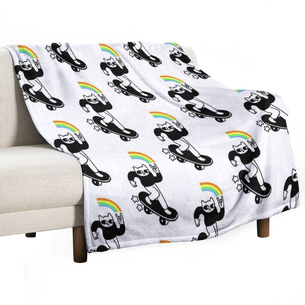 Coolest Cat Multi-functional Throw Blanket