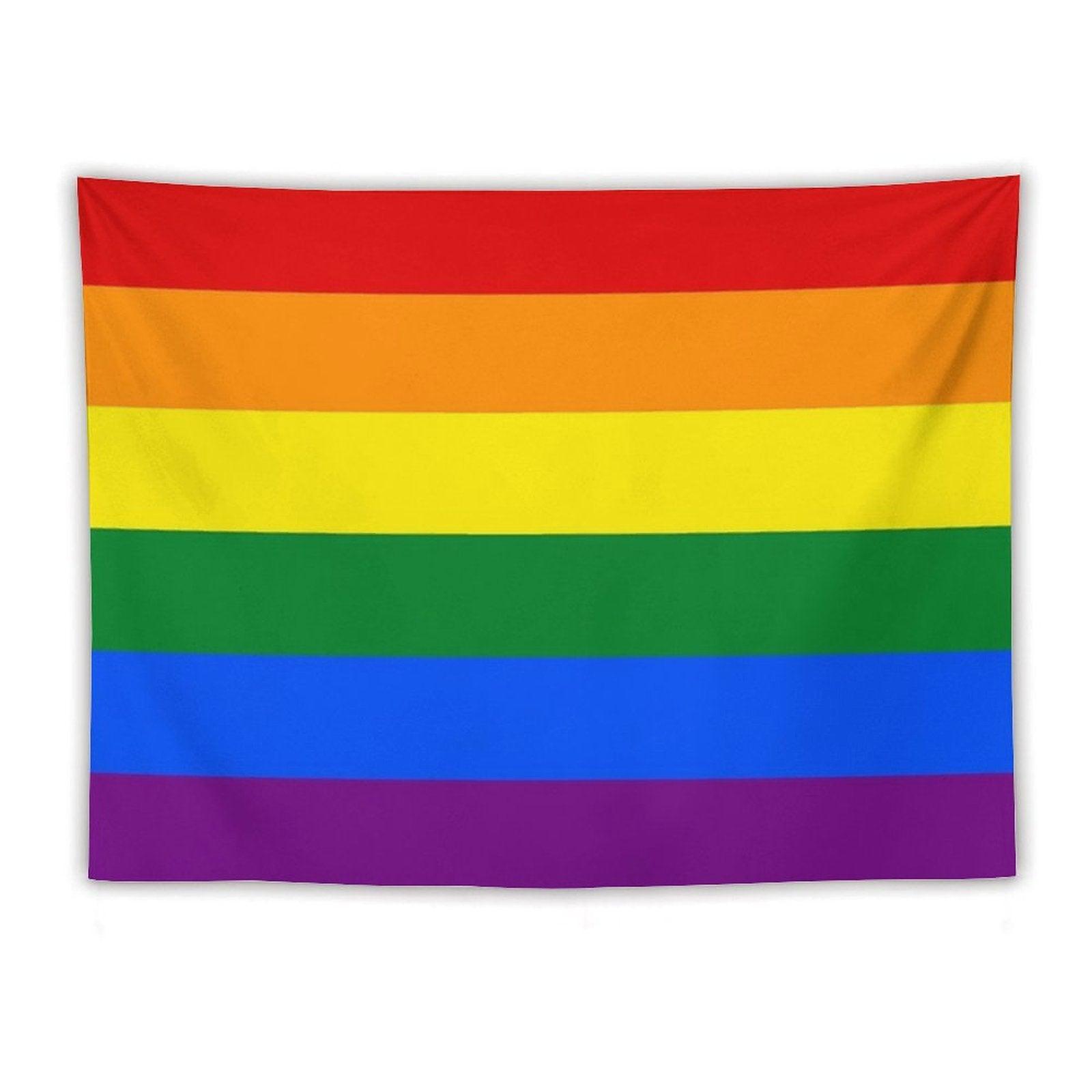 Gay Pride Rainbow Flag Tapestry