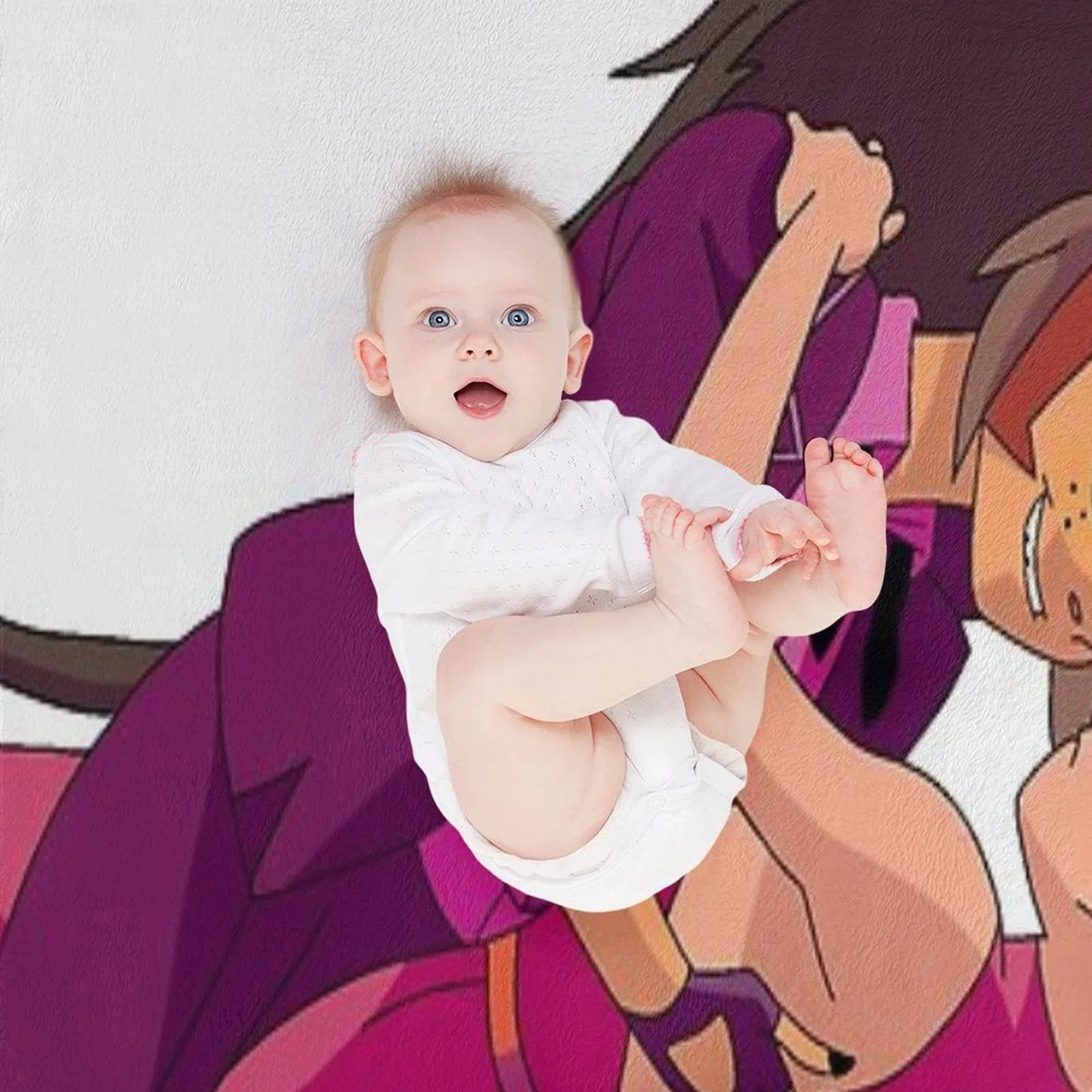 Princess Prom Adora And Catra Throw Blanket
