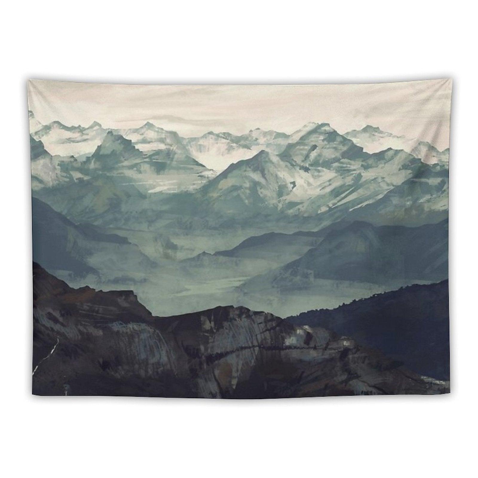 Mountain Fog Tapestry
