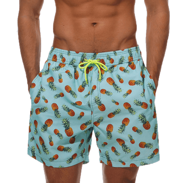 Beach Shorts Summer Quick Dry Men's Board Swimsuits Man Swim Trunks Surf Swimwear Male Athletic Running Gym Pants Men's Swim Trunks Quick Dry Swimming Shorts Beach Shorts with Mesh Lining