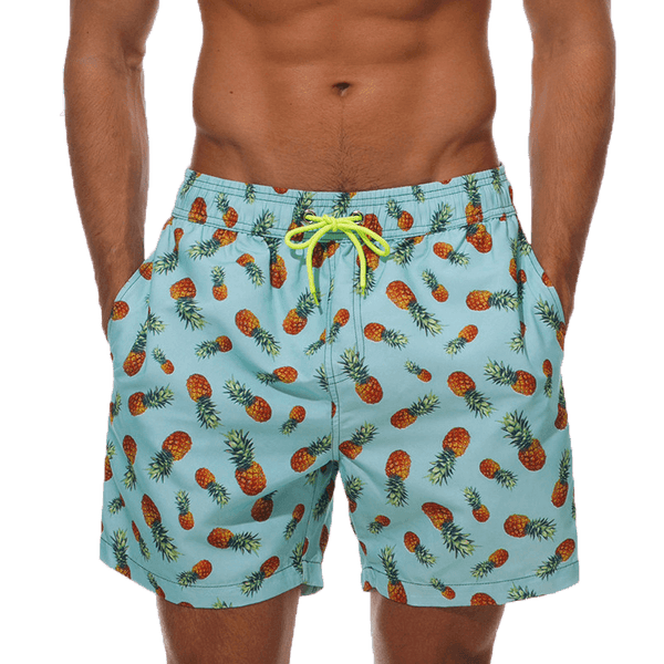 Beach Shorts Summer Quick Dry Men's Board Swimsuits Man Swim Trunks Surf Swimwear Male Athletic Running Gym Pants Men's Swim Trunks Quick Dry Swimming Shorts Beach Shorts with Mesh Lining