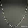 Sterling Silver 925 Bead Ball Chain 2MM, 16
