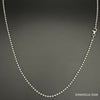 Sterling Silver 925 Bead Ball Chain 2MM, 16