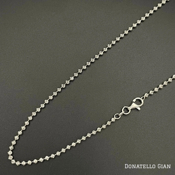 Sterling Silver 925 Bead Ball Chain 2MM, 16