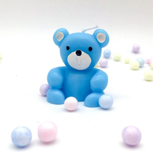 Bear Candle Birthday Cake Props Topper Card Cute Fantasy Cup Dessert Smiley  Love Bear  Table Dress Up Cake Props Party Cake Decor Supplies Toppers Birthday Cupcake Topper Various Cake Decorations for Birthday Party Photo Prop