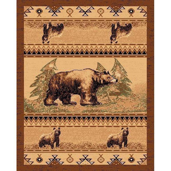 Bear Country Lodge Area Rug - Gifts for You 'n Me