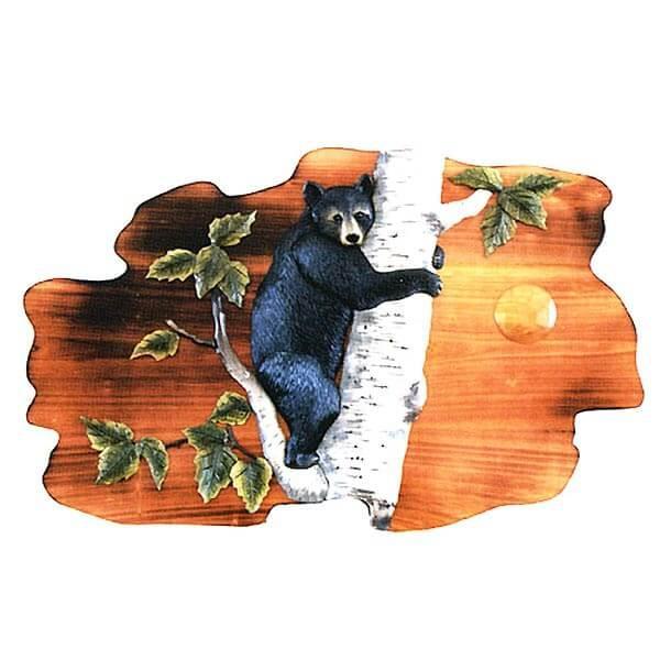 Bear Cub Wood Wall Art - Gifts for You 'n Me