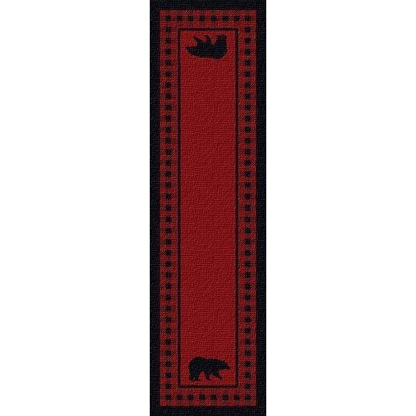 Bear Plaid Red Area Rug - Gifts for You 'n Me