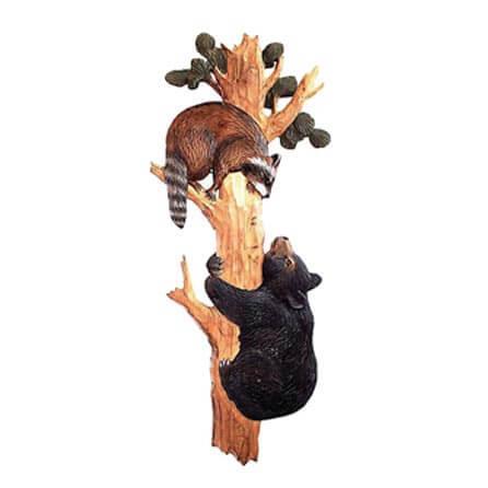 Bear & Racoon in Tree Wall Art - Gifts for You 'n Me
