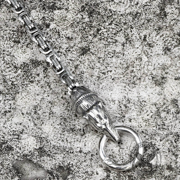 Bear Head Buckle Stainless Steel Bracelet