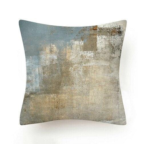 Beautiful Blue Print Polyester Pillow Case Waist Soft Fiber Cushion Sofa Car Cushion Cover Artwork Home Decorative Pillows Covers Cushion Cover For Bedroom Sofa Living Room Home Pillowcase