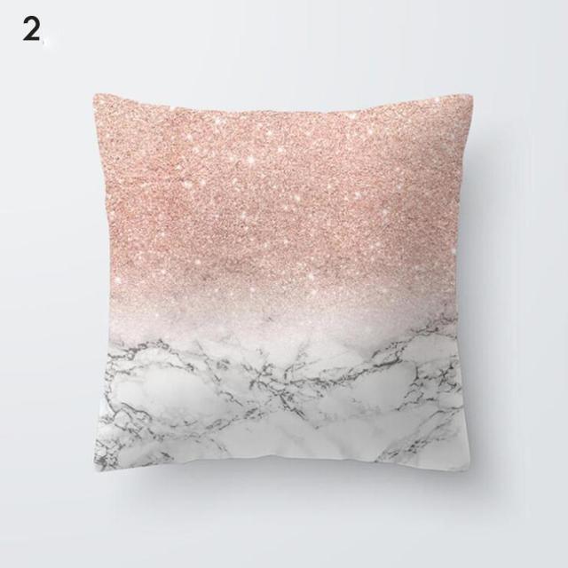 Beautiful Gold Print Pillow Cover Home Cotton Modern Decorative Pillowcase Gold Cushion Cases Decorative Cushions For Sofa Seat Covers Pillow Case