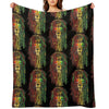 Rastafari Lion Reggae Lover Wrinkle-free Throw Blanket