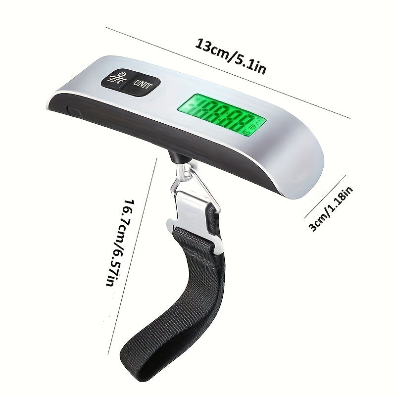 1pc 110lb/50kg Digital Handheld Luggage Hanging Baggage Scale, hand Scale, Mini Portable Electronic Scale, Express Scale With Backlight LCD Display, Travel Must Haves DSers Fulfillment