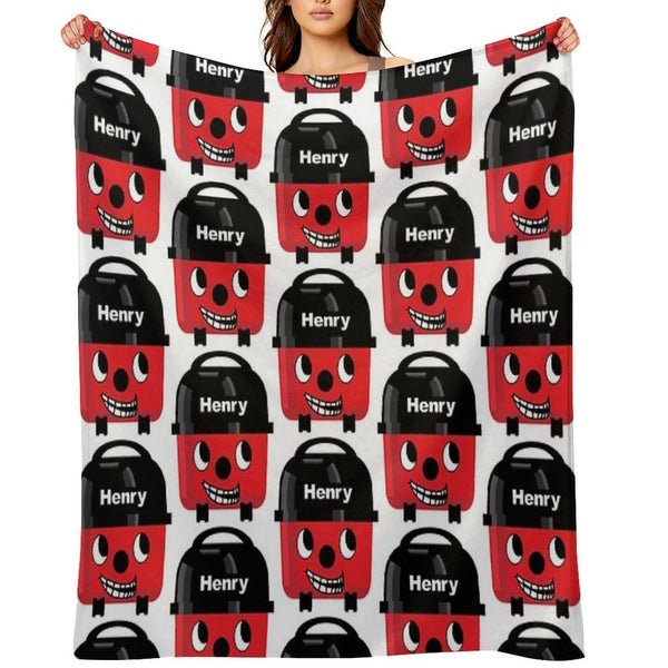 Henry Hoover - Trollface Sustainable Throw Blanket