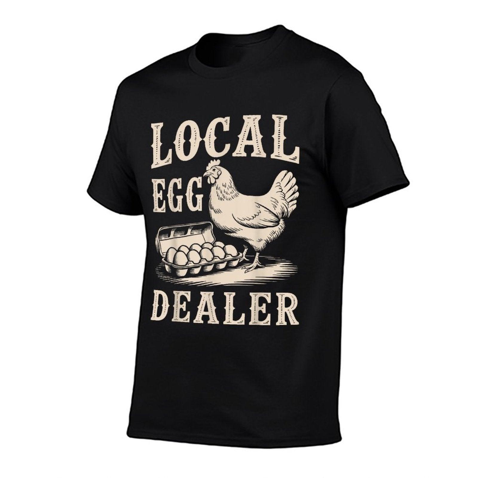 Local Egg Dealer Retro Chicken Funny Farmer Easter T-Shirt