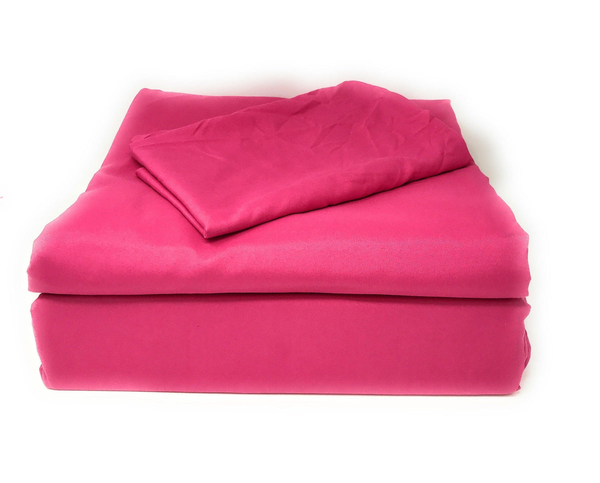 Tache Microfiber Rose Pink Bed Sheet Set (505-RP-BSS)
