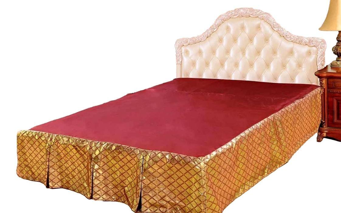 Tache Diamond Net Red Gold Argyle Pleated Tailored Platform 14