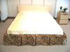 DaDa Bedding Earthy Tones Floral Brown Pleated Bed Skirt - 14