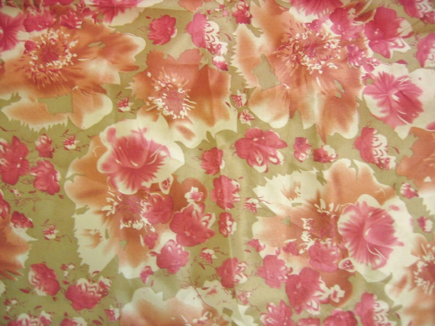 DaDa Bedding Sunrise Hibiscus Floral Dust Ruffle Pleated Satiny Pink Bed Skirt - 14