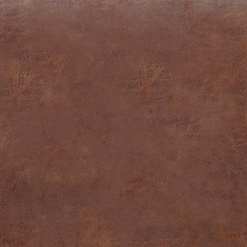 Storage Ottoman 30 Inch Distressed Saddle Brown Leatherette
