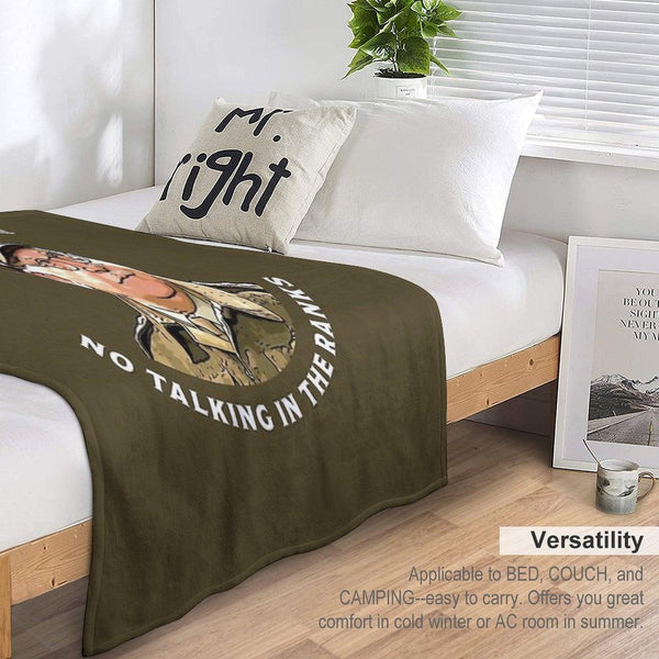 Dad's Army -  Captain Mainwaring - British Nostalgia - Dad's Army Tshirts  - Comedy Classic Gifts Throw Blanket