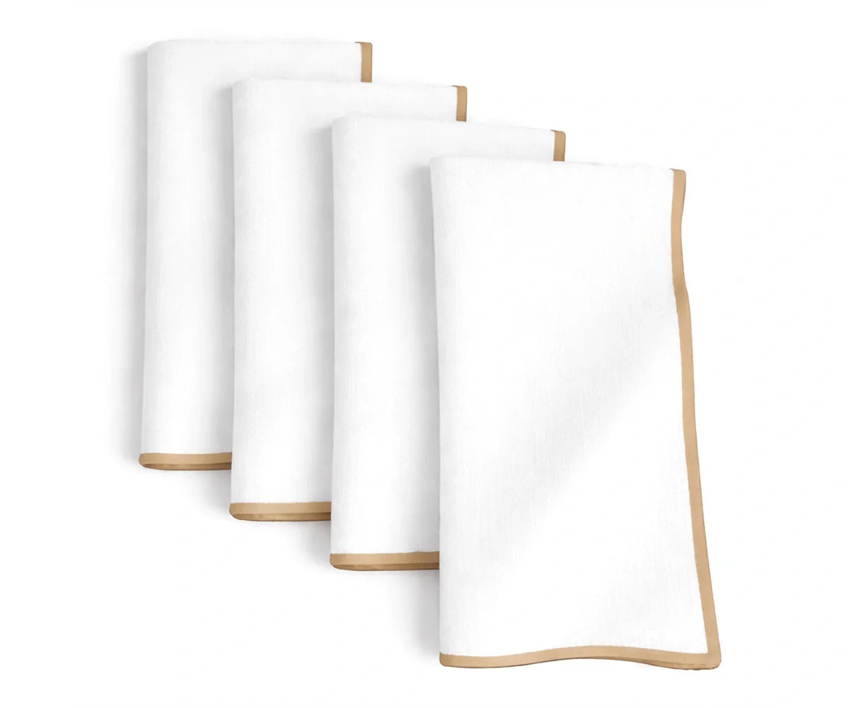 Merrow Stitch Cotton Napkins