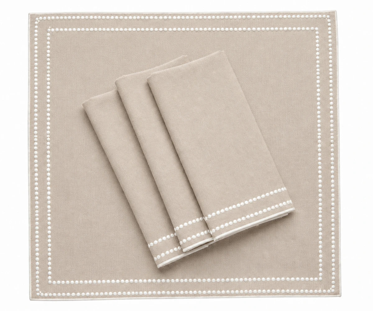 Dots Embroidered Napkin