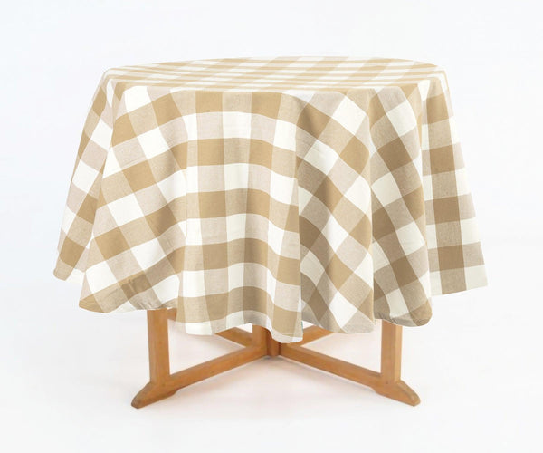 Round Tablecloth - Plaid Tablecloths
