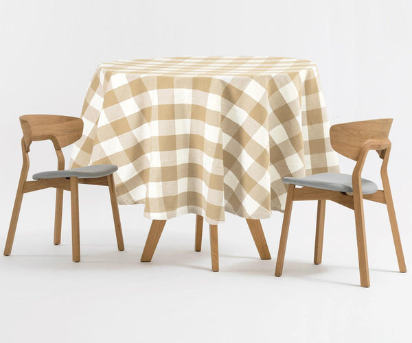 Round Tablecloth - Buffalo Plaid Table cloths