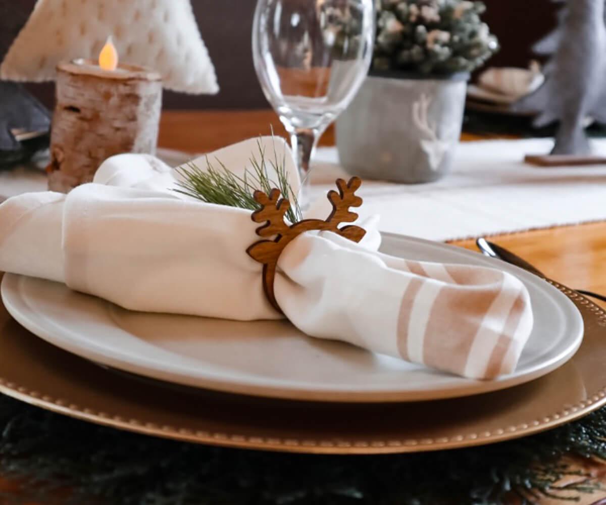 Beige Cloth Napkins Set of 6