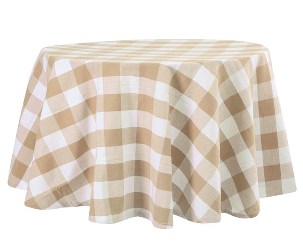 Round Tablecloth - Plaid Tablecloths