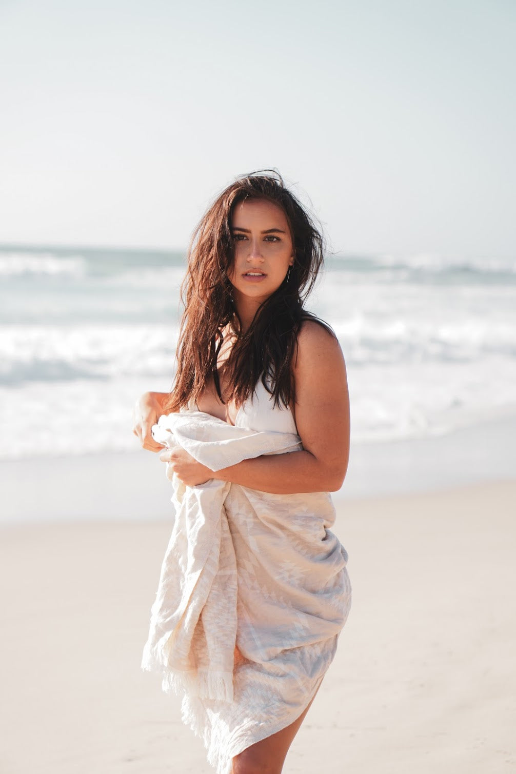 Aztec Beige Turkish Towel