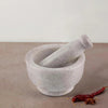 Bella White Marble Mortar Pestle Set