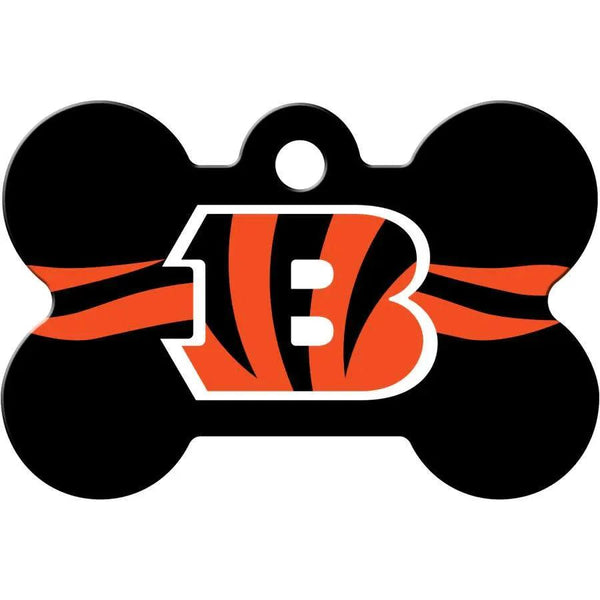 Cincinnati Bengals NFL Pet ID Tag - Large Bone - Gifts for You 'n Me