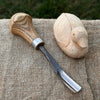 Bent Carving Gouge with Palm Handle – 8 mm / 12 mm (0.31 / 0.47 inches) - 12 mm (0.47 inches)