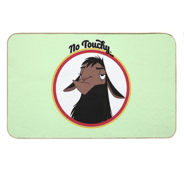 Kuzco NO TOUCHY Sad Llama Emperor's New Groove Emperor David Spade Back Off No Touch Funny Gift Bath Mat