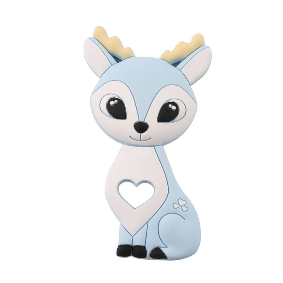 Baby Teether Silicone Rabbit Food Grade Bunny Teether Nursing Teething  Accessories Silicone Animal Teether For Kids and Baby