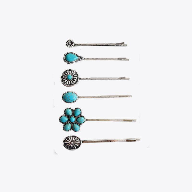 Turquoise Alloy Hairpin for Stylish Hair Accessories