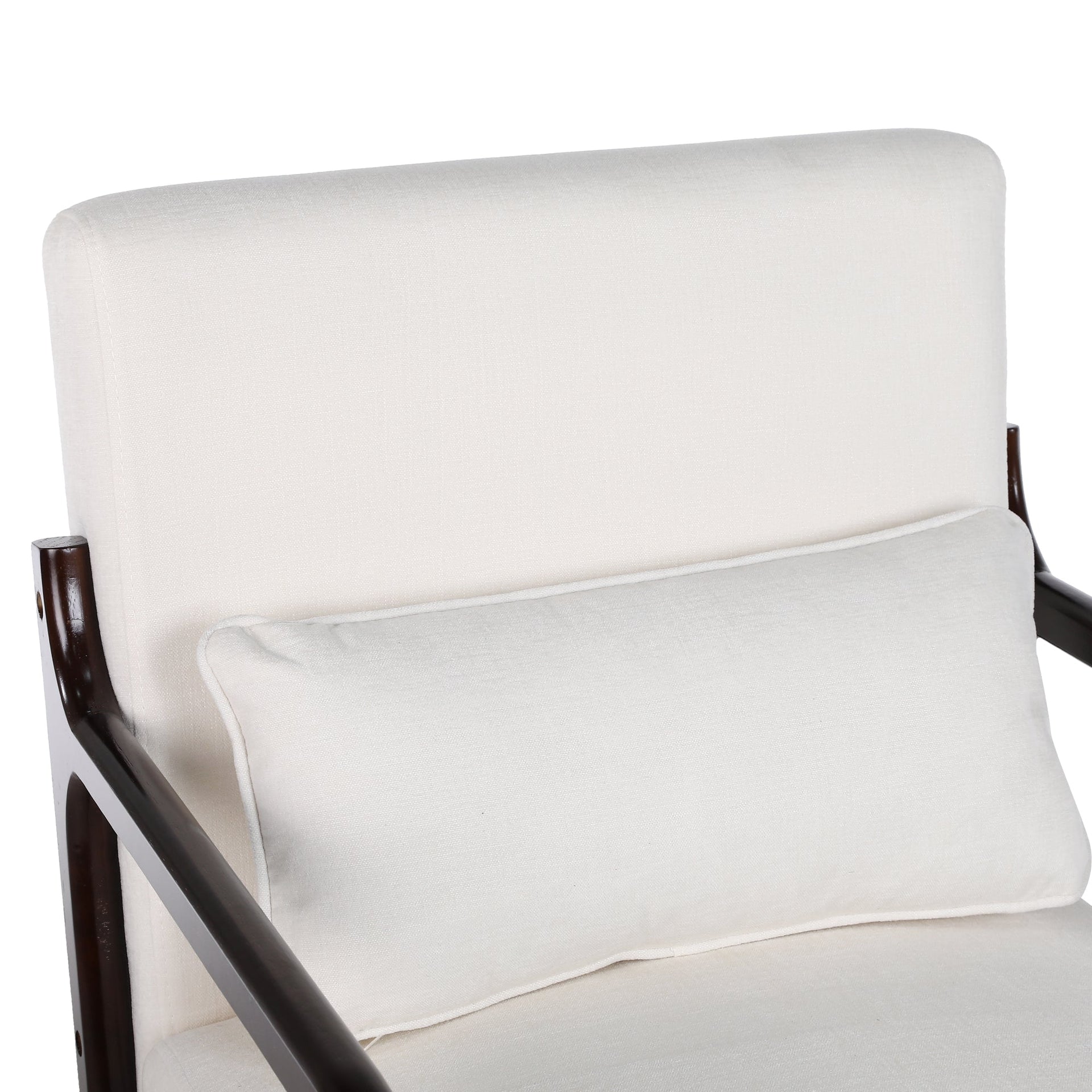 Antique Beige Cotton‑Linen Chair