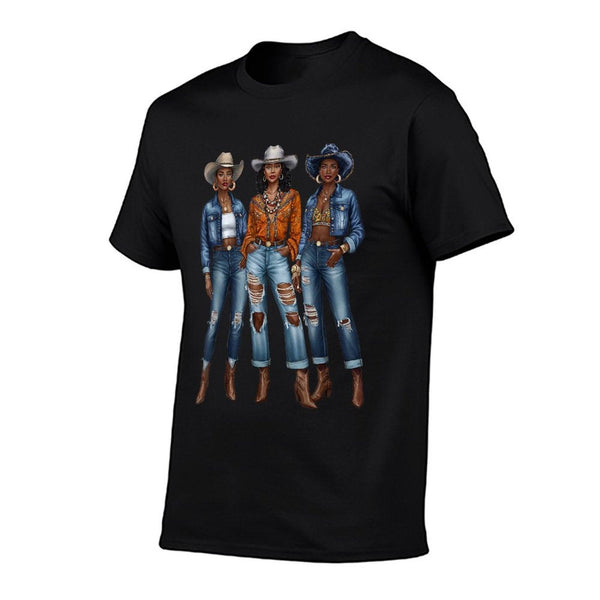 Black Cowgirl Vibes Melanin Black History Texas  Breathable T-Shirt
