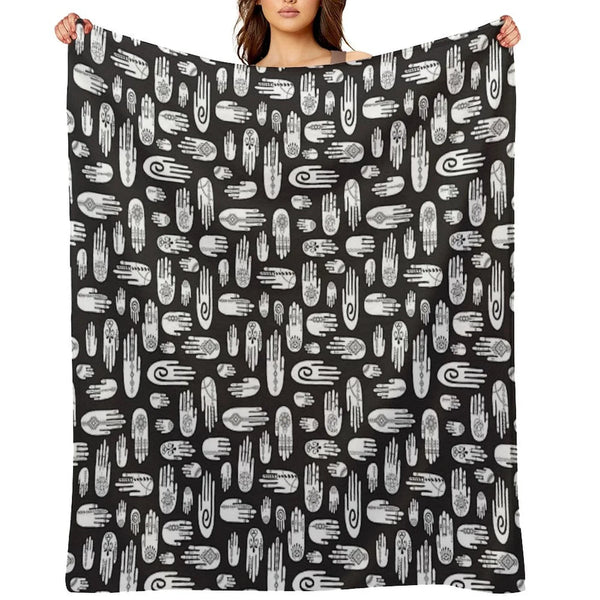 Boho Hands Throw Blanket