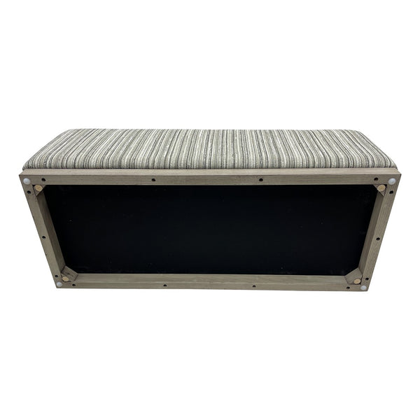 Peggy Bench/Cocktail Ottoman With Table - Stripe/Multi