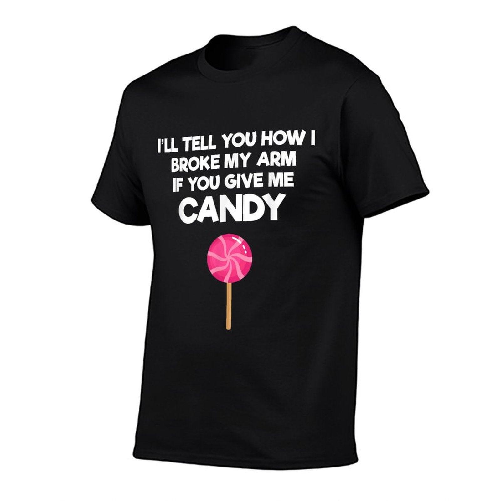 Broken Arm Story for Candy Injury Recovery Funny T-Shirt