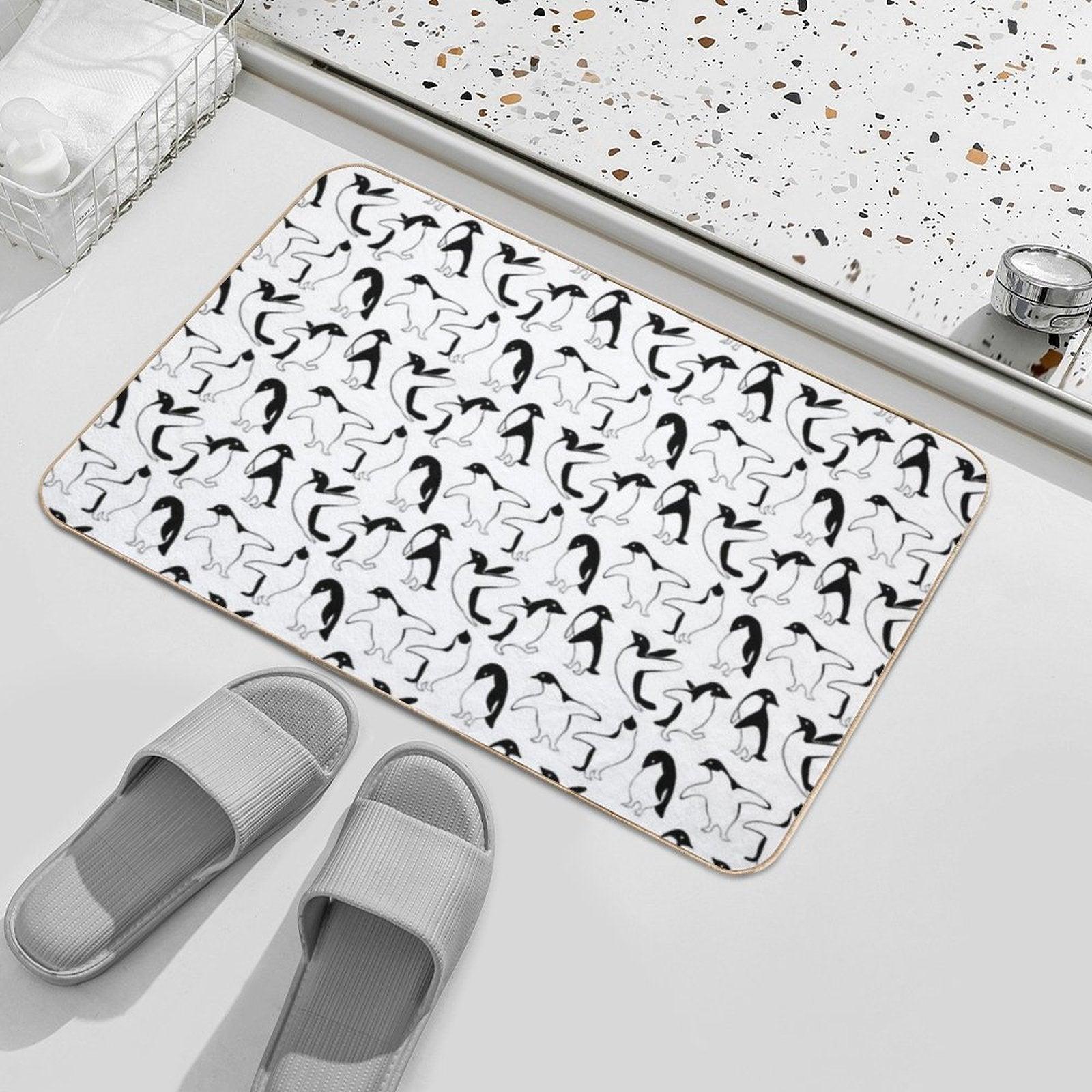 Penguins Penguins Bath Mat